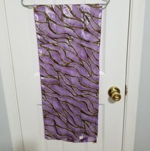 Bijoux Terner Metallic Abstract Zebra Prjnt Scarf